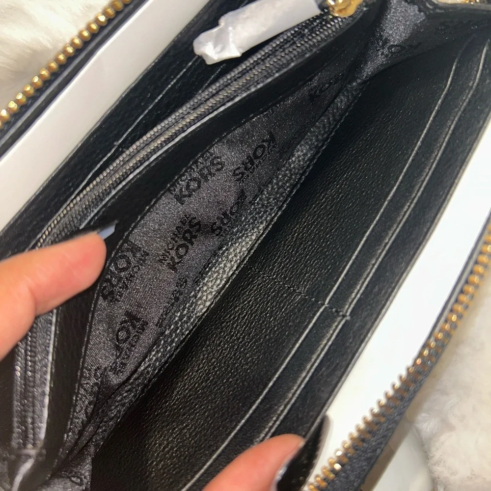 Michael Kors‎ Black Long Zippy Wallet